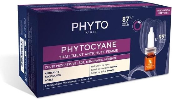 Anti-Hair Loss Ampoulles Phyto Paris Phytocyane Progressive 12 x 5 ml