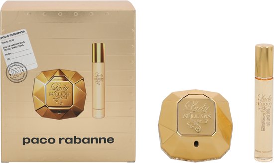 Paco Rabanne Lady Million Eau De Perfume Spray 80ml Set 2 Pieces