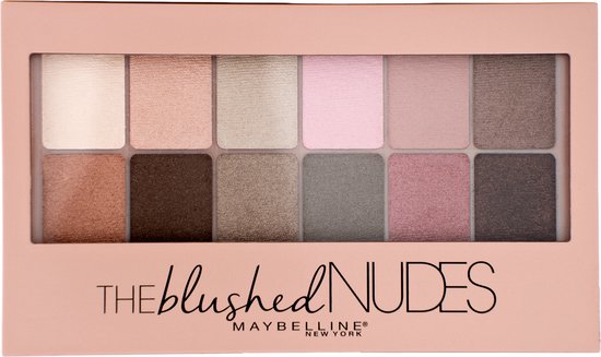 550x327-8 Maybelline New York - The Blushed Nudes Palette - Oogschaduw palette met 12 Nude Kleuren Oogschaduw - Image 1