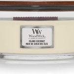 WoodWick Heartwick Flame Ellipse Geurkaars - Island Coconut