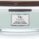 WoodWick Geurkaars Ellipse Sagewood & Seagrass