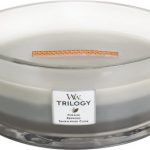 WoodWick Heartwick Flame Ellipse Trilogy Geurkaars - Warm Woods