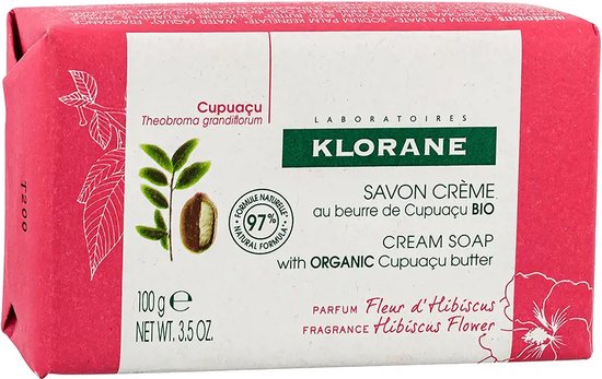 Klorane Zeep Huid Fleur D'Hibiscus Savon Crème