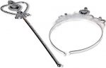 Inca Corona Y Varita Plateada Set 2 Pcs
