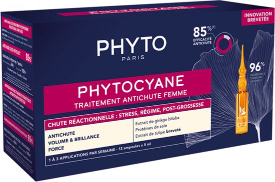550x365-29 Phyto Cyane Anti-Hair Loss Treatment Voor Vrouwen 12 x 5 ml - Image 1