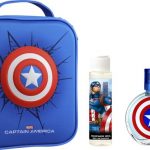 Captain America Geschenkset - Eau De Toilette 100 ml & Douchegel 60 ml - Met Toilettas