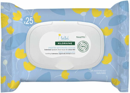 Baby Soft Cleaning Wipes 25 U By Klorane 25 Pcs