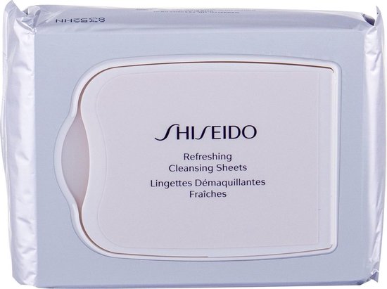 550x411-4-1 Shiseido Huidverzorging Essentials Refreshing Cleansing Sheets Doekjes VetteOnzuivere Huid 30Stuks - Image 1