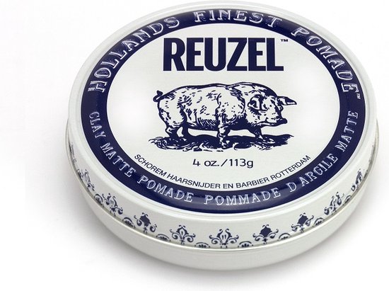 550x411-76 Reuzel hollands Finest Pomade Clay Matte Pomade Matuj ca Glinka Do W os w Na Bazie Wody 113g - Image 1