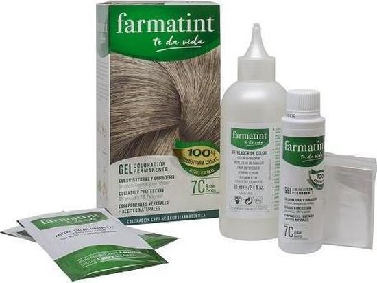 550x412-128 Permanent Dye Farmatint 7c-Rubio Ceniza Gel - Image 1