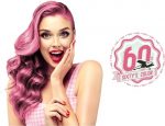 Semi-permanente kleurstof Hairgum Sixty's Color Roze (60 ml) - Image 2