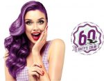 Semi-permanente kleurstof Hairgum Sixty's Color Paars (60 ml) - Image 3