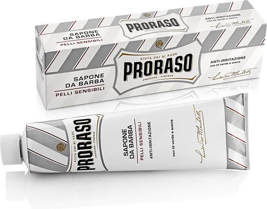 550x429-42 Proraso - White Shaving Soap In A Tube - 150 gram - Image 1