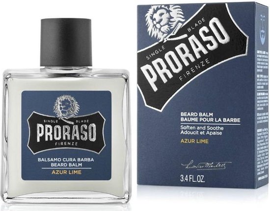 550x431-65 Proraso Baard balsem azur & lime - Image 1