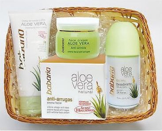 550x445-44 Babaria Cream Aloe Vera 50ml Set 3 Pieces - Image 1