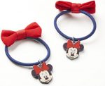 Haarelastiek Minnie Mouse Rood Blauw Lasso 2 Stuks - Image 2
