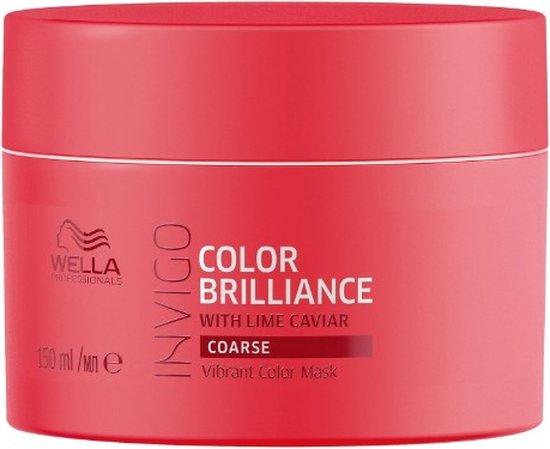 550x449-92 Wella Brilliance Haarmasker weerbarstig haar -150 ml - Haarmasker droog haar - Haarmasker beschadigd haar - Image 1