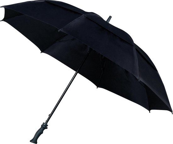 550x458-51 Falcone - Stormparaplu - Extra Sterk - Ø 130 cm - Zwart - Voor elk Seizoen - Polyester - Rituals - - Image 1