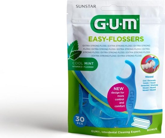 550x462-88 GUM Floss easy flossers mint - 30st - Image 1