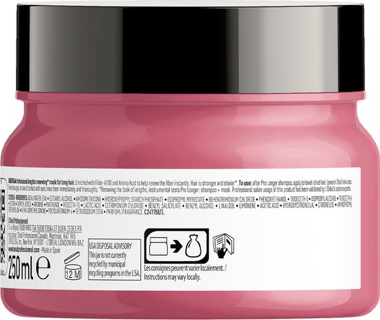 550x463-25 Pro Longer Professional Mask By L'oreal 250 Ml - Image 1