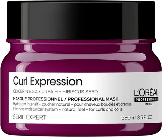 550x465-20 L’Oréal Professionnel Curl Expression Masker – Hydrateert alle typen krullen intensief – Serie Expert – 250 ml - Image 1