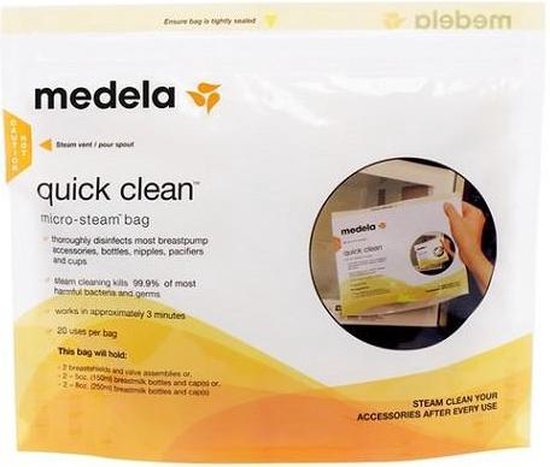 550x467-60 Medela Microwave Steam Sterilizer Bags - Image 1