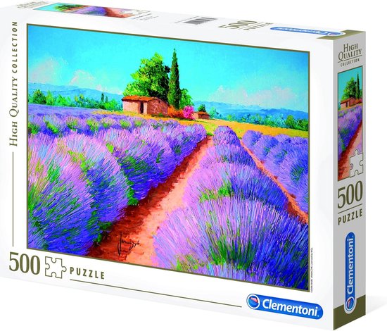 550x470-57 Clementoni Legpuzzel - High Quality Puzzel Collectie - Lavender Scent - 500 Stukjes, puzzel volwassenen - Image 1