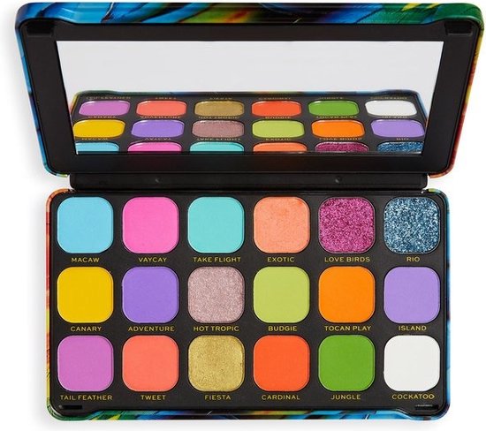 550x488-101 Makeup Revolution - Forever Flawless Bird of Paradise Eyeshadow Palette 19,8g - Image 1