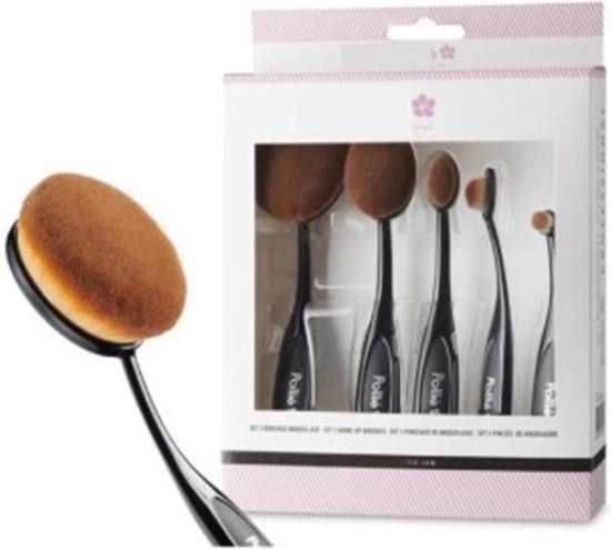 550x494-37 Eurostil Maquillaje Set 5 Cepillos 5un - Image 1