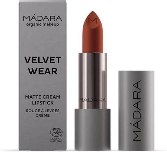550x502-142 MÁDARA Velvet Wear Matte Cream Lipstick #33 Magma - shea butter - vegan - Image 1