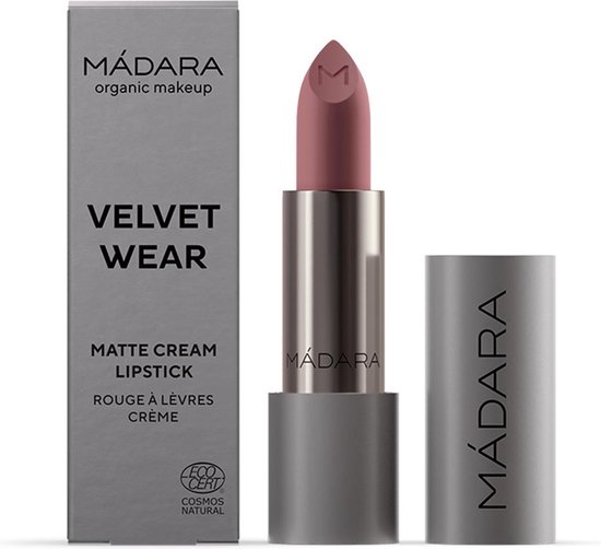 550x502-144 MÁDARA Velvet Wear Matte Cream Lipstick #31 Cool Nude - shea butter - vegan - Image 1