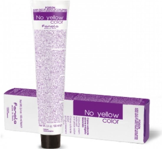550x505-44 Fanola Haarverf No Yellow Colouring Cream 10 ICE Platinum Ice Blonde - Image 1