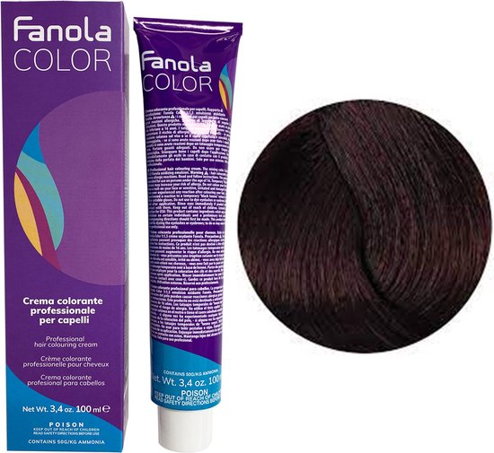 550x505-45 Fanola Haarverf Professional Colouring Cream 4.66 Chestnut Intense Red - Image 1