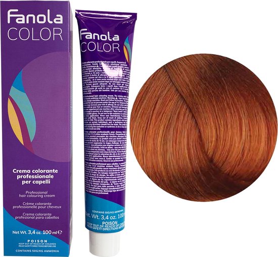 550x507-70 Fanola Haarverf Professional Colouring Cream 8.43 Light Blonde Copper Golden - Image 1