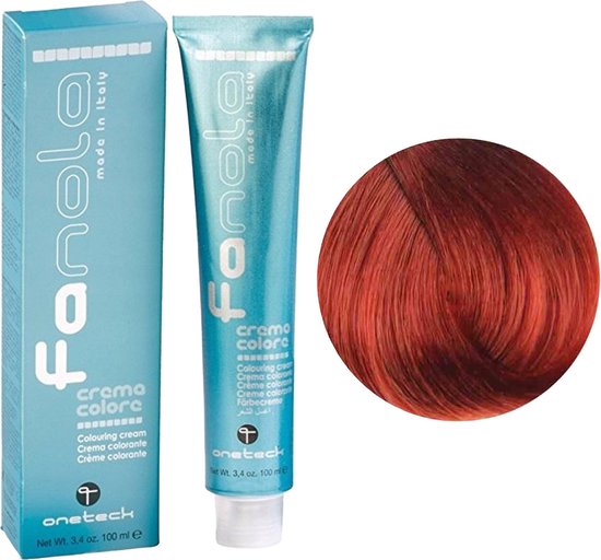 550x512-71 Fanola Haarverf Professional Colouring Cream 6.46 Dark Blonde Copper Red - Image 1