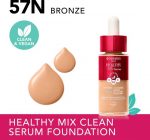 Bourjois Healthy Mix - 57N - Bronze, Serum Foundation, laat de huid onmiddellijk stralen, hydrateert tot 24 uur lang, vegan formule, dauwachtige finish, houdt de hele dag lang, 30 ml - Image 7