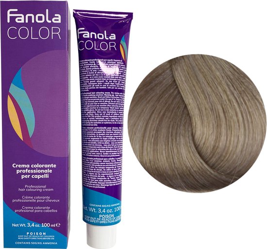 550x513-54 Fanola Cream Color - 100 ml - 10.11 Blonde Light Intense Ash - Image 1