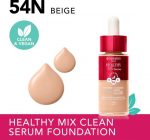 Bourjois Healthy Mix - 54N - Beige, Serum Foundation, laat de huid onmiddellijk stralen, hydrateert tot 24 uur lang, vegan formule, dauwachtige finish, houdt de hele dag lang, 30 ml - Image 2