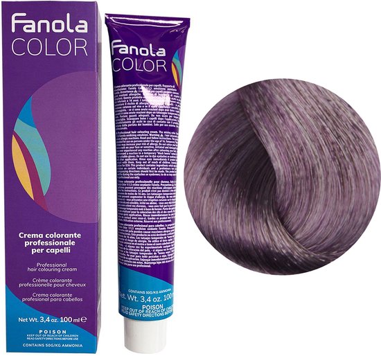 550x514-69 Fanola Haarverf Professional Colouring Cream 8.2F Light Blonde Fantasy Violet - Image 1