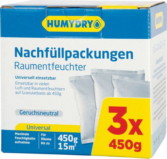 550x522-41 Humydry Moisture Wicking - Refills 3 X 450g - Image 1