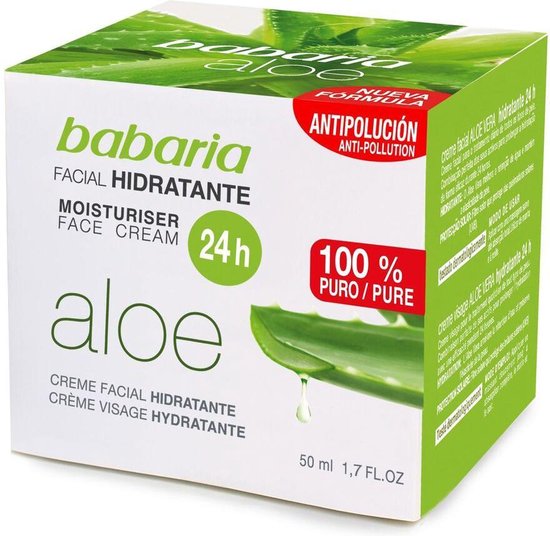 550x536-66 Voedende Gezichtscrème Aloe Vera Babaria (50 ml) - Image 1