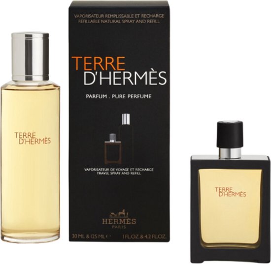 Hermes Terre Pure 11 Parfum 30 Ml   Parfum 125 Ml Travel Spray  Refill