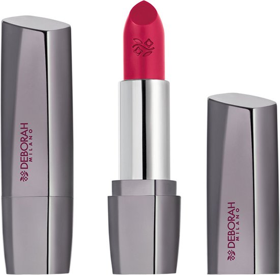 Deborah Milano Red Long Lasting Lipstick - Langhoudende Lippenstift - Satijnen Finish - 6 Peony Pink