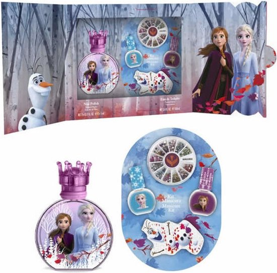 550x541-54 Frozen II Geschenkset - Eau de Toilette 100 ml & Manicurekit - Met Nagellak, Nagelvijl en Nagelstickers - Image 1