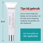 Remescar Wallen en Donkere Kringen - Oogcreme met anti aging effect voor vrouwen, verwijdert wallen en donkere kringen in slechts 2 minuten, 8 ml voor maar liefst 180 applicaties - Image 4