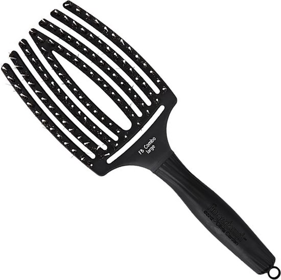 550x548-247 Olivia Garden Haarborstel - FingerBrush - Combo - Large - Black - Image 1