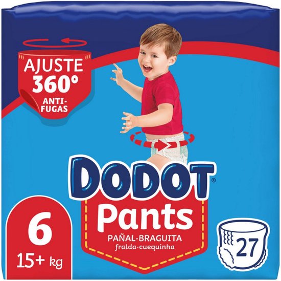 550x549-167 Wegwerpluiers Dodot Pants 15+ kg Maat 6 27 Stuks - Image 1