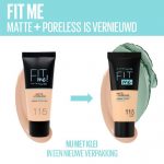 Maybelline New York - Fit Me Matte + Poreless Foundation - 334 Warm Tan - Medium Dekkende Foundation met Matte Finish voor de Normale tot Vette Huid - 30 ml