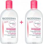 Bioderma Sensibio (Créaline) H2o Make Up Removing Micelle Solution 2x500ml - Image 3