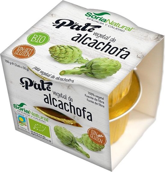 550x571-45 Alecosor Pate Vegetal De Alcachofa Faja 2 Ud X 50g - Image 1